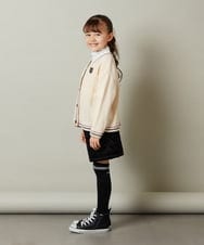 KJLLS61029 a.v.v KIDS(アー・ヴェ・ヴェ) [100-130]ベロアキルティングショートパンツ ブラック