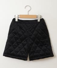 KJLLS61029 a.v.v KIDS(アー・ヴェ・ヴェ) [100-130]ベロアキルティングショートパンツ ブラック