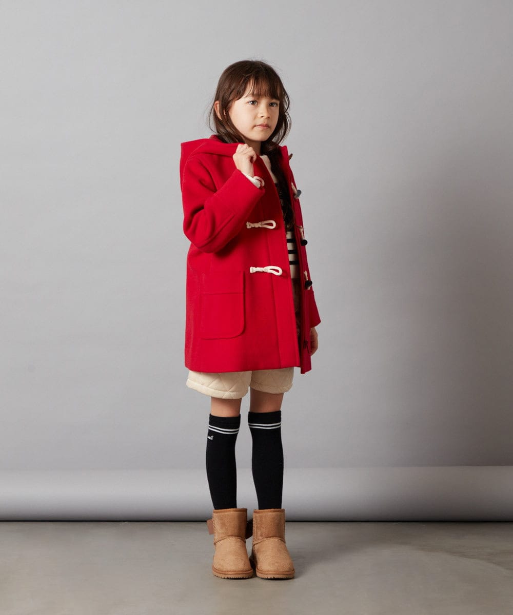 KJLLS61029 a.v.v KIDS(アー・ヴェ・ヴェ) [100-130]ベロアキルティングショートパンツ ブラック