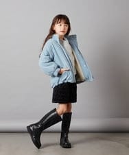 KJLLS61029 a.v.v KIDS(アー・ヴェ・ヴェ) [100-130]ベロアキルティングショートパンツ ブラック