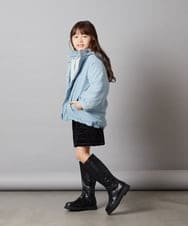 KJLLS61029 a.v.v KIDS(アー・ヴェ・ヴェ) [100-130]ベロアキルティングショートパンツ ブラック