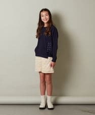 KJLLS61029 a.v.v KIDS(アー・ヴェ・ヴェ) [100-130]ベロアキルティングショートパンツ ブラック