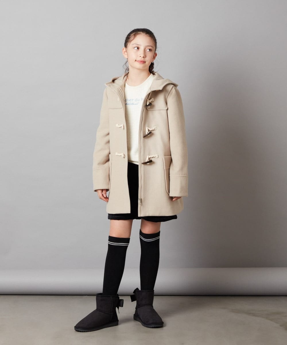 KJLLS61029 a.v.v KIDS(アー・ヴェ・ヴェ) [100-130]ベロアキルティングショートパンツ ブラック