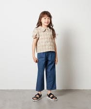 KJNGT02054 a.v.v KIDS(アー・ヴェ・ヴェ) [140-150]【2点セット】トップス＆スカパン ライトブルー
