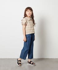 KJNGT02054 a.v.v KIDS(アー・ヴェ・ヴェ) [140-150]【2点セット】トップス＆スカパン ライトブルー