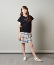 KJNGT02054 a.v.v KIDS(アー・ヴェ・ヴェ) [140-150]【2点セット】トップス＆スカパン ライトブルー