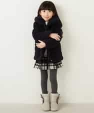 KJUAG04059 a.v.v KIDS(アー・ヴェ・ヴェ) [100-130]【洗える】メランジ起毛中綿コート[WEB限定サイズ] グレー