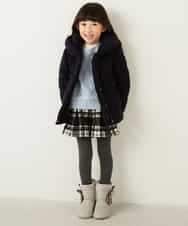 KJUAG04059 a.v.v KIDS(アー・ヴェ・ヴェ) [100-130]【洗える】メランジ起毛中綿コート[WEB限定サイズ] グレー