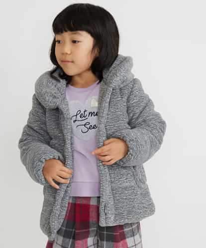 KJUAG04059 a.v.v KIDS [100-130]【洗える】メランジ起毛中綿コート[WEB限定サイズ]