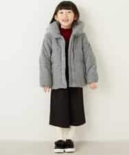 KJUAG04059 a.v.v KIDS(アー・ヴェ・ヴェ) [100-130]【洗える】メランジ起毛中綿コート[WEB限定サイズ] グレー