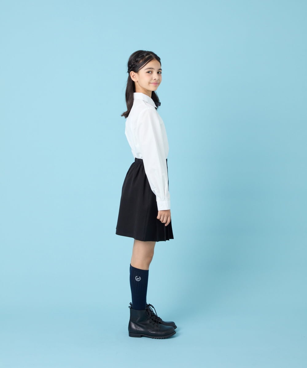 KQBBG02044 a.v.v KIDS(アー・ヴェ・ヴェ) [150-160]【リボン取り外し可能】リボン付きブラウス ホワイト