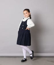 KQBCD01034 a.v.v KIDS(アー・ヴェ・ヴェ) [110-130]【取り外し可能リボンタイ】リボン付きカットソーブラウス ホワイト