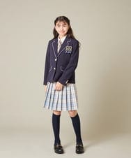 KQCBD01044 a.v.v KIDS(アー・ヴェ・ヴェ) [150-160]【2026 卒服】配色ケーブルカーディガン ホワイト