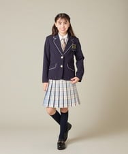 KQCBD01044 a.v.v KIDS(アー・ヴェ・ヴェ) [150-160]【2026 卒服】配色ケーブルカーディガン ホワイト