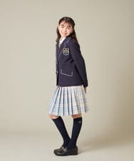 KQCBD01044 a.v.v KIDS(アー・ヴェ・ヴェ) [150-160]【2026 卒服】配色ケーブルカーディガン ホワイト