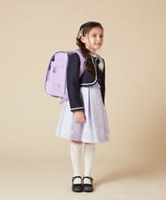 KQECA01129 a.v.v KIDS(アー・ヴェ・ヴェ) [100-130]【結婚式/セレモニー/オケージョン】フラワージャカードワンピース ベージュ