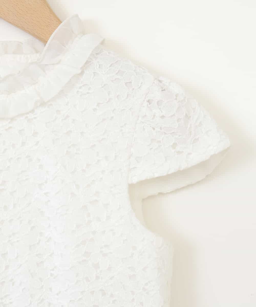 KQECA01129 a.v.v KIDS(アー・ヴェ・ヴェ) [100-130]【結婚式/セレモニー/オケージョン】フラワージャカードワンピース ラベンダー