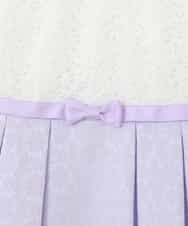 KQECA01129 a.v.v KIDS(アー・ヴェ・ヴェ) [100-130]【結婚式/セレモニー/オケージョン】フラワージャカードワンピース ラベンダー