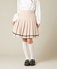 KQHBD02059 a.v.v KIDS(アー・ヴェ・ヴェ) [150-160]【2026 卒服】ラインプリーツスカート ベージュ