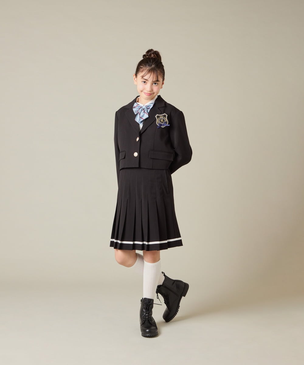 KQHBD02059 a.v.v KIDS(アー・ヴェ・ヴェ) [150-160]【2026 卒服】ラインプリーツスカート ベージュ