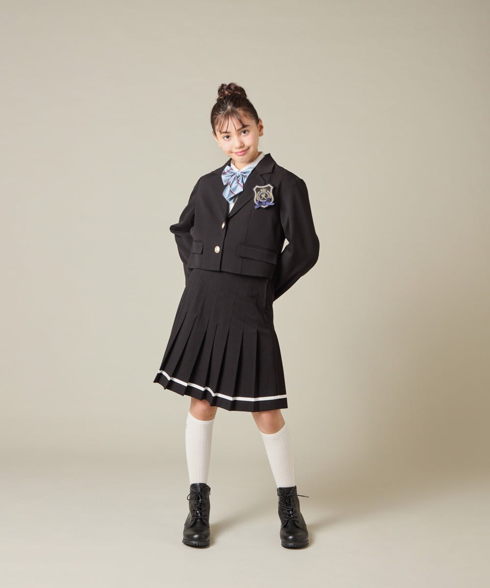 KQHBD02059 a.v.v KIDS(アー・ヴェ・ヴェ) [150-160]【2026 卒服】ラインプリーツスカート ベージュ