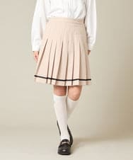 KQHBD02059 a.v.v KIDS(アー・ヴェ・ヴェ) [150-160]【2026 卒服】ラインプリーツスカート ベージュ