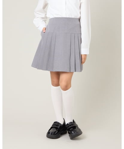 KQHBG03059  [150-160]卒服フロントプリーツ台形スカート