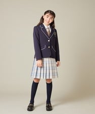KQJBD01099 a.v.v KIDS(アー・ヴェ・ヴェ) [150-160]【2026 卒服】【エンブレム付き】パイピングテーラードジャケット ネイビー