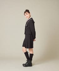 KQJBD04099 a.v.v KIDS(アー・ヴェ・ヴェ) [150-160]【2026 卒服】【エンブレム付き】配色セーラーカラージャケット ベージュ