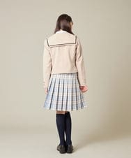 KQJBD04099 a.v.v KIDS(アー・ヴェ・ヴェ) [150-160]【2026 卒服】【エンブレム付き】配色セーラーカラージャケット ベージュ