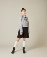 KQLBD01059 a.v.v KIDS(アー・ヴェ・ヴェ) [150-160]【2026 卒服】タックキュロットパンツ グレー