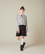 KQLBD01059 a.v.v KIDS(アー・ヴェ・ヴェ) [150-160]【2026 卒服】タックキュロットパンツ グレー