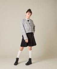 KQLBD01059 a.v.v KIDS(アー・ヴェ・ヴェ) [150-160]【2026 卒服】タックキュロットパンツ グレー