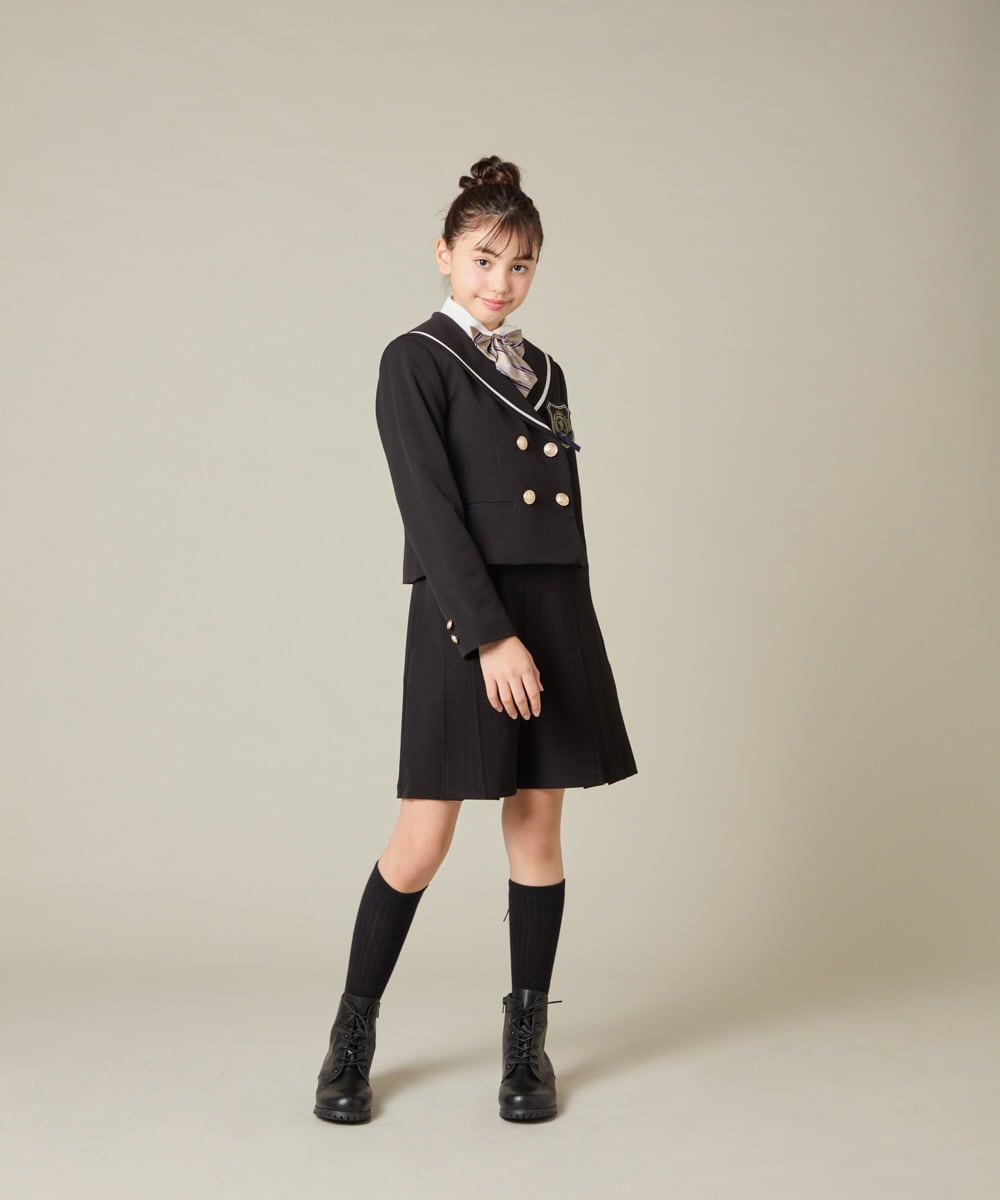KQLBD01059 a.v.v KIDS(アー・ヴェ・ヴェ) [150-160]【2026 卒服】タックキュロットパンツ グレー