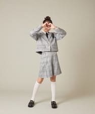KQLBD01059 a.v.v KIDS(アー・ヴェ・ヴェ) [150-160]【2026 卒服】タックキュロットパンツ グレー