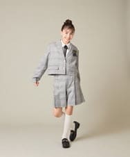 KQLBD01059 a.v.v KIDS(アー・ヴェ・ヴェ) [150-160]【2026 卒服】タックキュロットパンツ グレー
