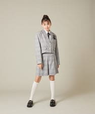 KQLBD01059 a.v.v KIDS(アー・ヴェ・ヴェ) [150-160]【2026 卒服】タックキュロットパンツ グレー