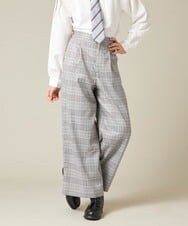 KQLBD02064 a.v.v KIDS(アー・ヴェ・ヴェ) [150-160]【2026 卒服】タックワイドパンツ ブラック