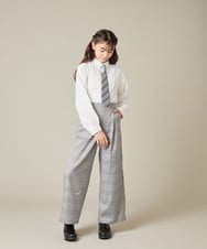 KQLBD02064 a.v.v KIDS(アー・ヴェ・ヴェ) [150-160]【2026 卒服】タックワイドパンツ ブラック