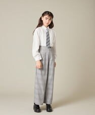 KQLBD02064 a.v.v KIDS(アー・ヴェ・ヴェ) [150-160]【2026 卒服】タックワイドパンツ ブラック