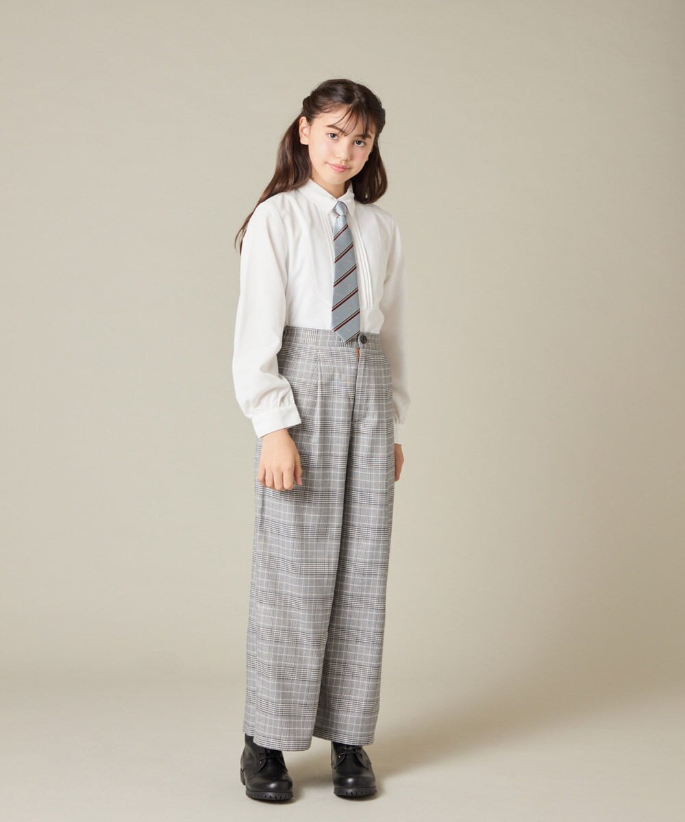 KQLBD02064 a.v.v KIDS(アー・ヴェ・ヴェ) [150-160]【2026 卒服】タックワイドパンツ ブラック