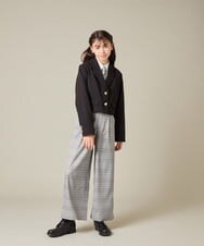 KQLBD02064 a.v.v KIDS(アー・ヴェ・ヴェ) [150-160]【2026 卒服】タックワイドパンツ ブラック