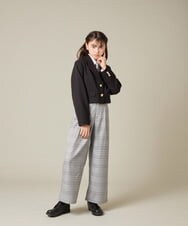 KQLBD02064 a.v.v KIDS(アー・ヴェ・ヴェ) [150-160]【2026 卒服】タックワイドパンツ ブラック