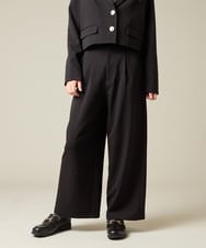 KQLBD02064 a.v.v KIDS(アー・ヴェ・ヴェ) [150-160]【2026 卒服】タックワイドパンツ ブラック