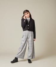 KQLBD02064 a.v.v KIDS(アー・ヴェ・ヴェ) [150-160]【2026 卒服】タックワイドパンツ ブラック