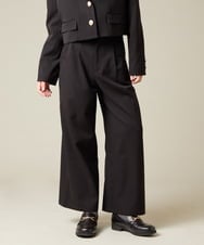 KQLBD02064 a.v.v KIDS(アー・ヴェ・ヴェ) [150-160]【2026 卒服】タックワイドパンツ ブラック
