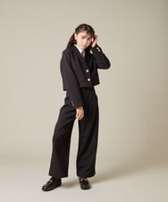 KQLBD02064 a.v.v KIDS(アー・ヴェ・ヴェ) [150-160]【2026 卒服】タックワイドパンツ ブラック