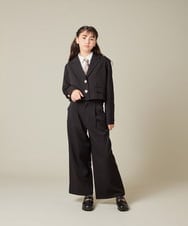 KQLBD02064 a.v.v KIDS(アー・ヴェ・ヴェ) [150-160]【2026 卒服】タックワイドパンツ ブラック