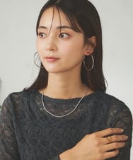 KS2AD08026 a.v.v(アー・ヴェ・ヴェ) ヘマタイトコンビネックレス ゴールド