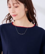KS2AG03021 a.v.v(アー・ヴェ・ヴェ) パールラインバーネックレス ゴールド